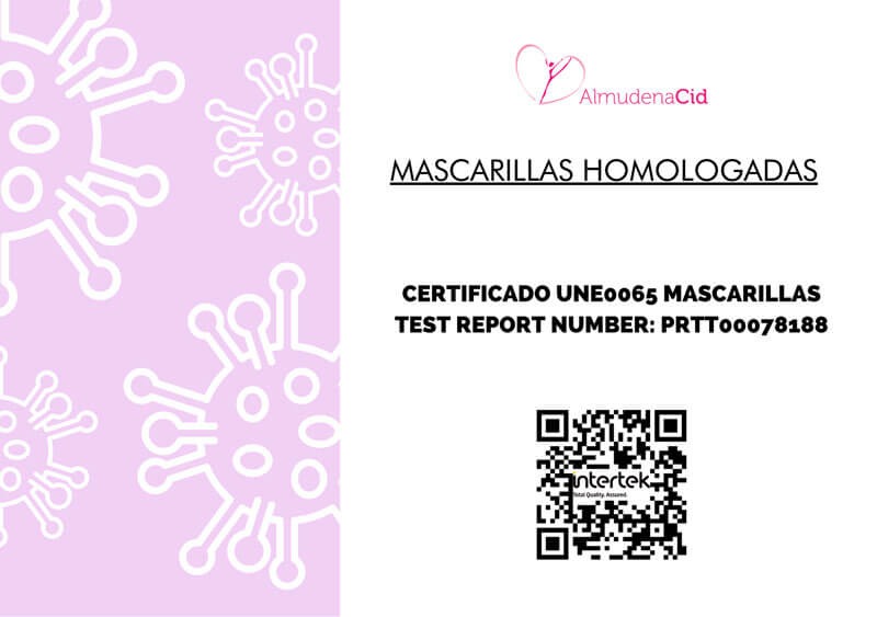 Certificado de mascarilla homologada